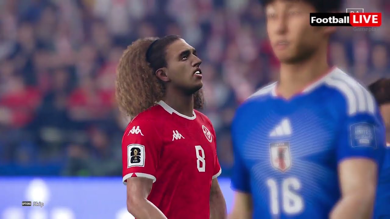 eFootball PES 2021 TUNISIA vs JAPAN - Full Match Simulation Gameplay