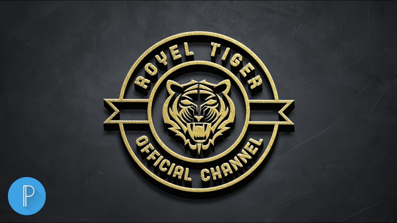 Professional Tiger Logo Design || How To Make Logo Design In Pixellab