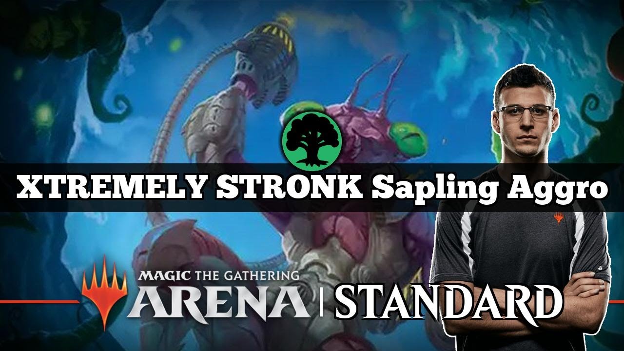 XTREMELY STRONK Sapling Aggro | Mono G Landfall | Standard Bo3 | Mythic Rank #20 | MTG Arena