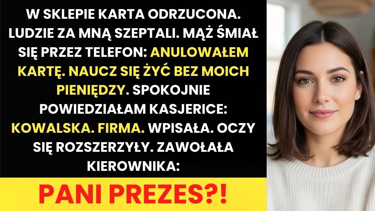 W sklepie mąż anulował kartę — Powiedziałam kasjerice  'Sprawdź nazwisko' i