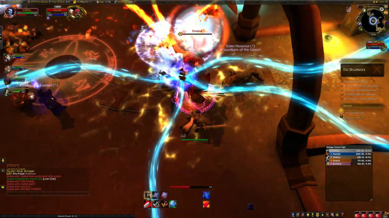 Wow: Void Elf lvl 20 - deadmines gameplay - 1440p