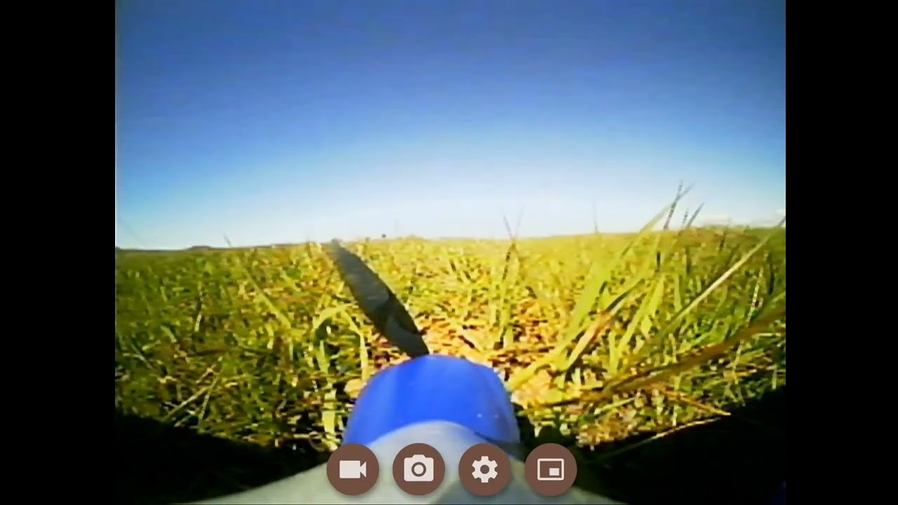 FPV screen capture footage Wolfwhoop WT03 Micro Camera On the Sports Cub Rc plane