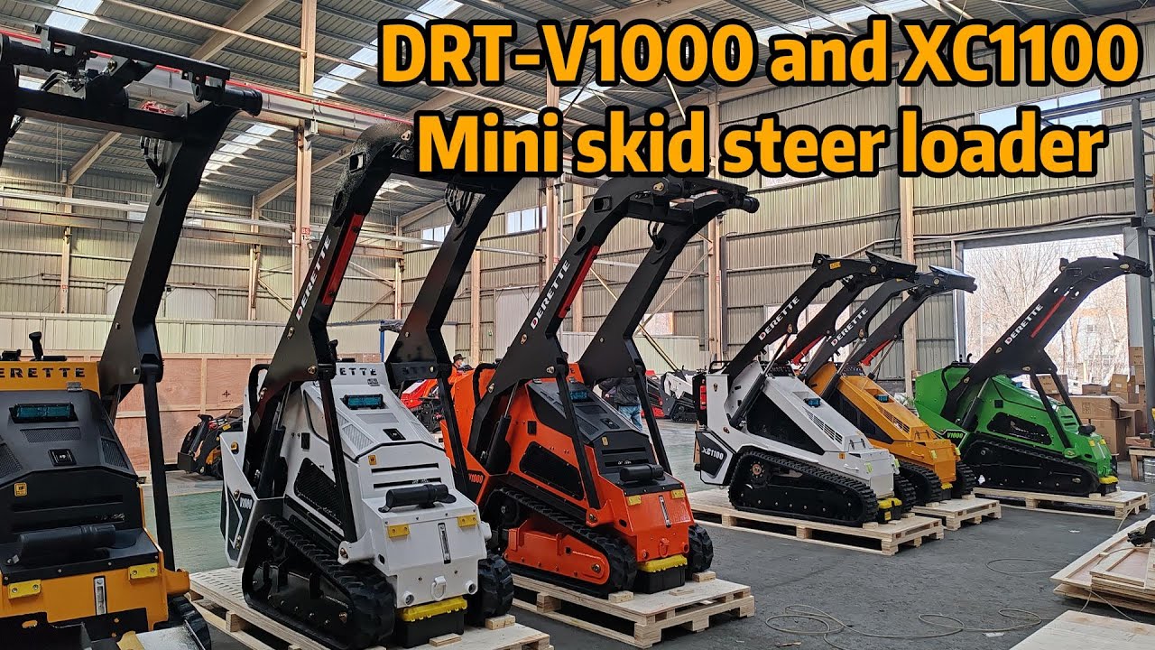 Derette V1000 and XC1100 Mini Skid Steer Loader