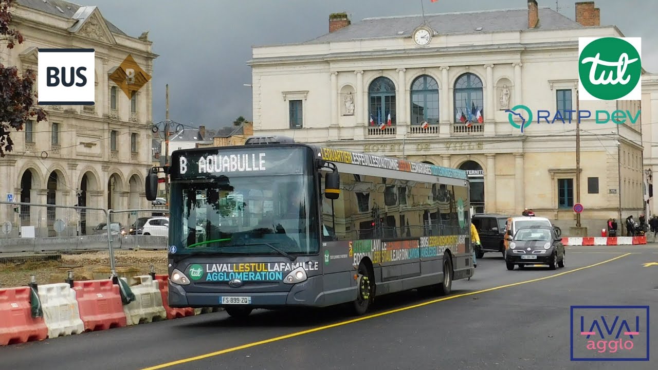 [Ligne B TUL – RD Laval] Trajet à bord d'un Heuliez GX337 Diesel n°140 #heuliez #zf # gx337 #euro6
