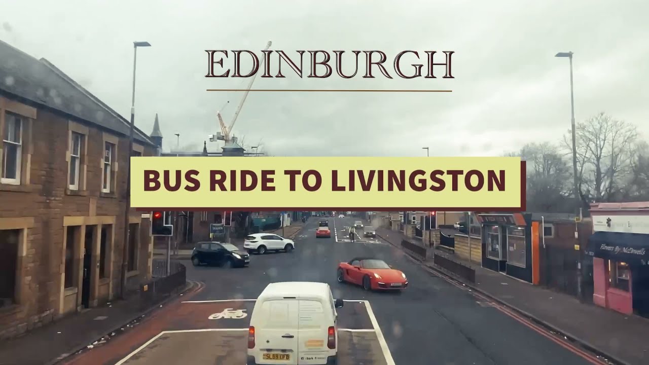 TIMEPALSE - Lothian Bus Ride - Scotland - From Gorgie to Livingston