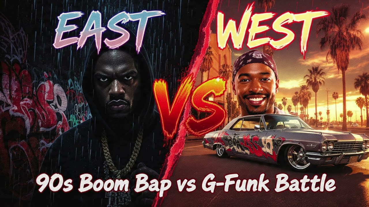 East vs West 90s hip hop