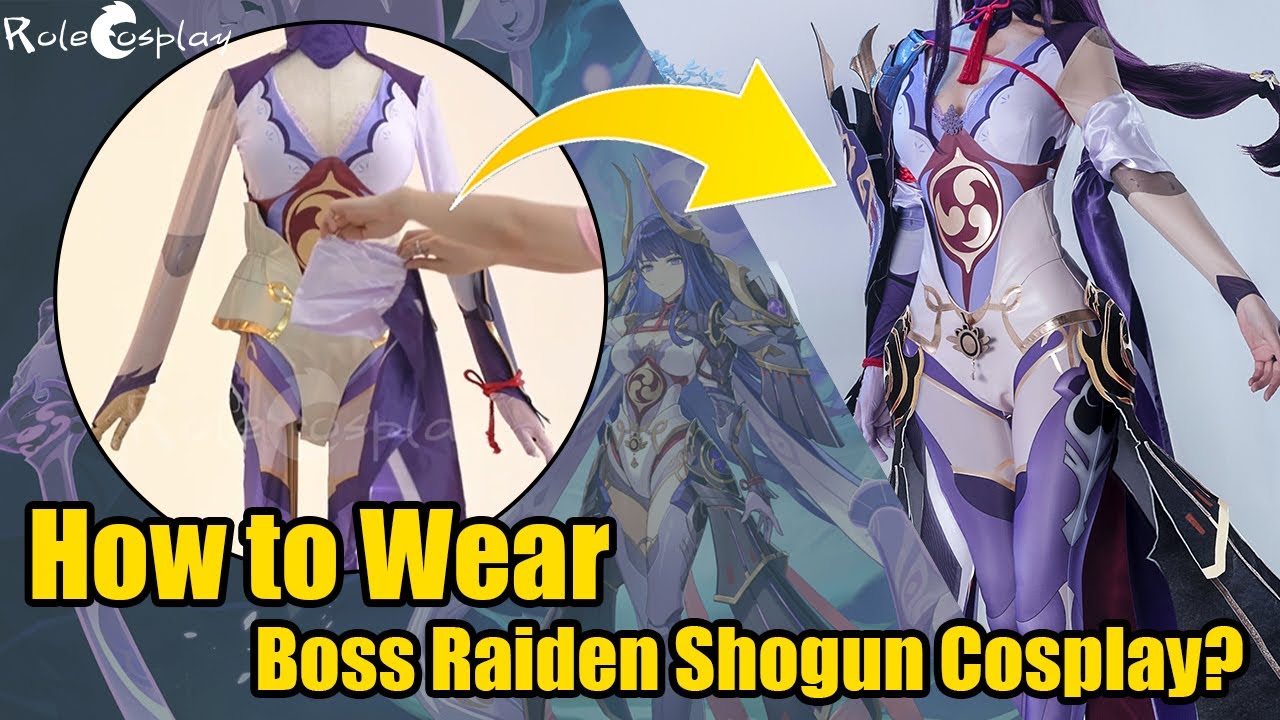 【Dressing Tutorial】How to wear boss Raiden Shogun cosplay?