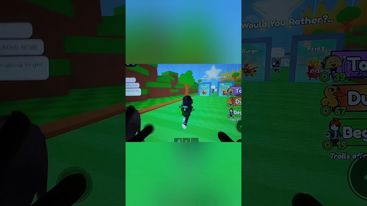 Would you rather but it happens #mobile #game #robloxshorts #robloxgames