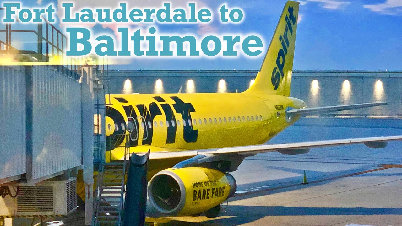 Full Flight: Spirit Airlines A320 Fort Lauderdale to Baltimore (FLL-BWI)