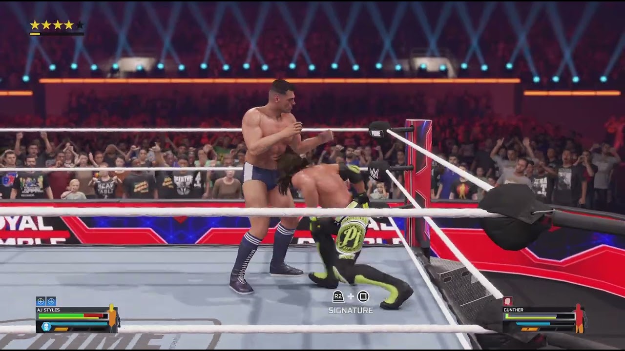 WWE 2K25_اي جاي ستايلز ضد جونثر توقعات رويال رامبل