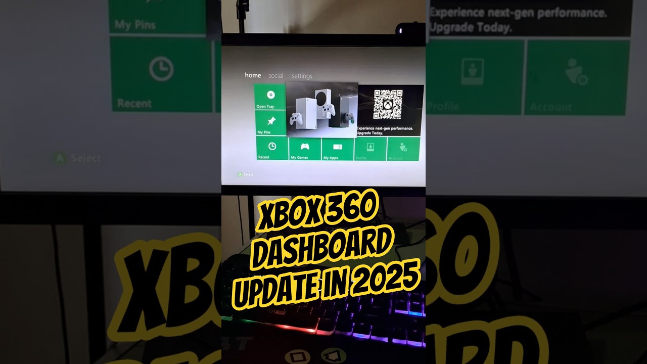 Xbox 360 dashboard Update in 2025. #xbox #xbox360 #update #microsoft