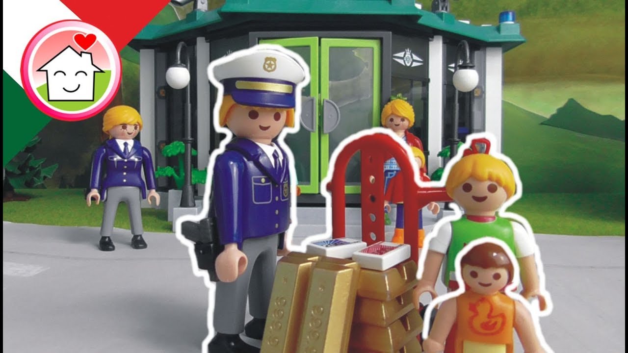 Playmobil Polizia film italiano La rapina in banca - Famiglia Hauser