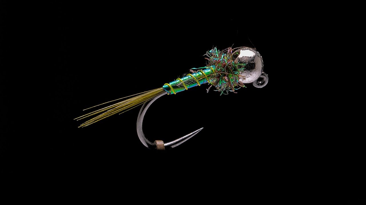 FlyTying Peacock Mylar Jig Nymphe