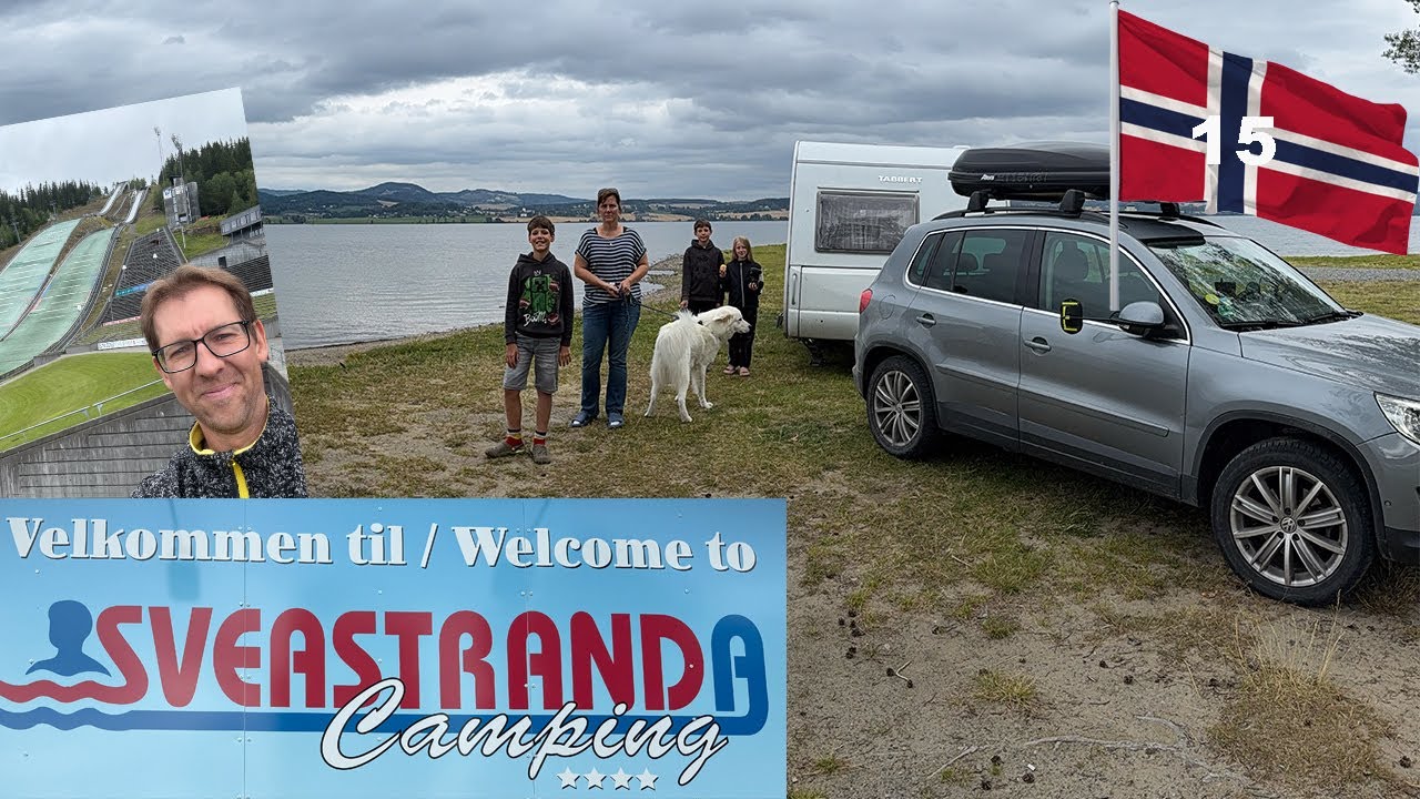 Sommer-Schwimmen bei 5 Grad: CAMPING Sveastranda bei LILLEHAMMER