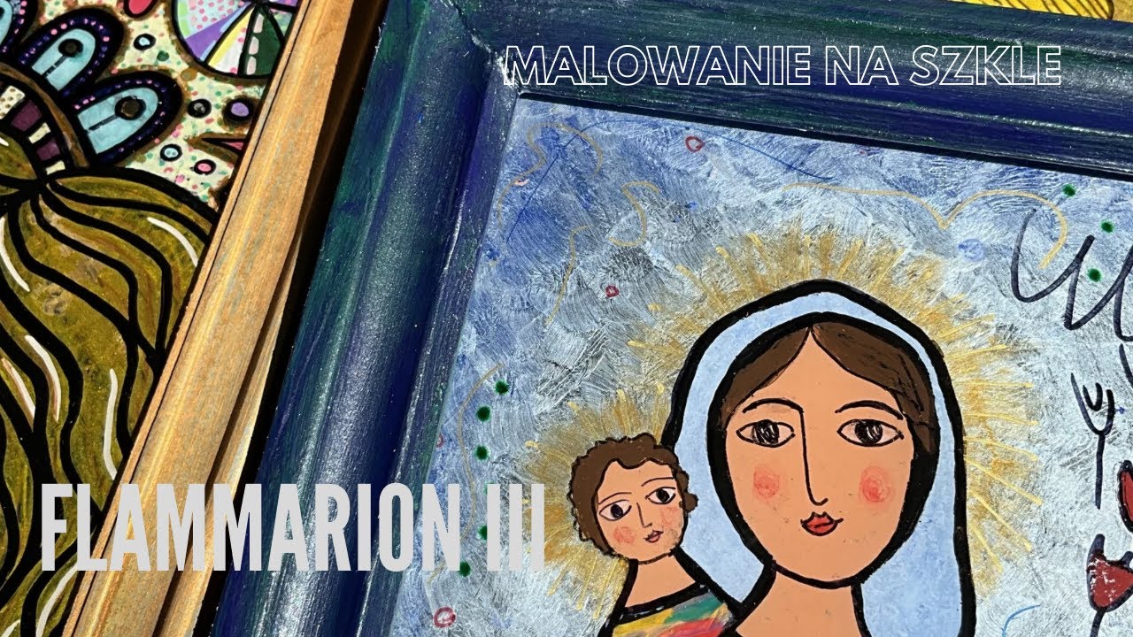 Malowanie na szkle krok po kroku / Rycina Flammariona / końcówka pracy. 