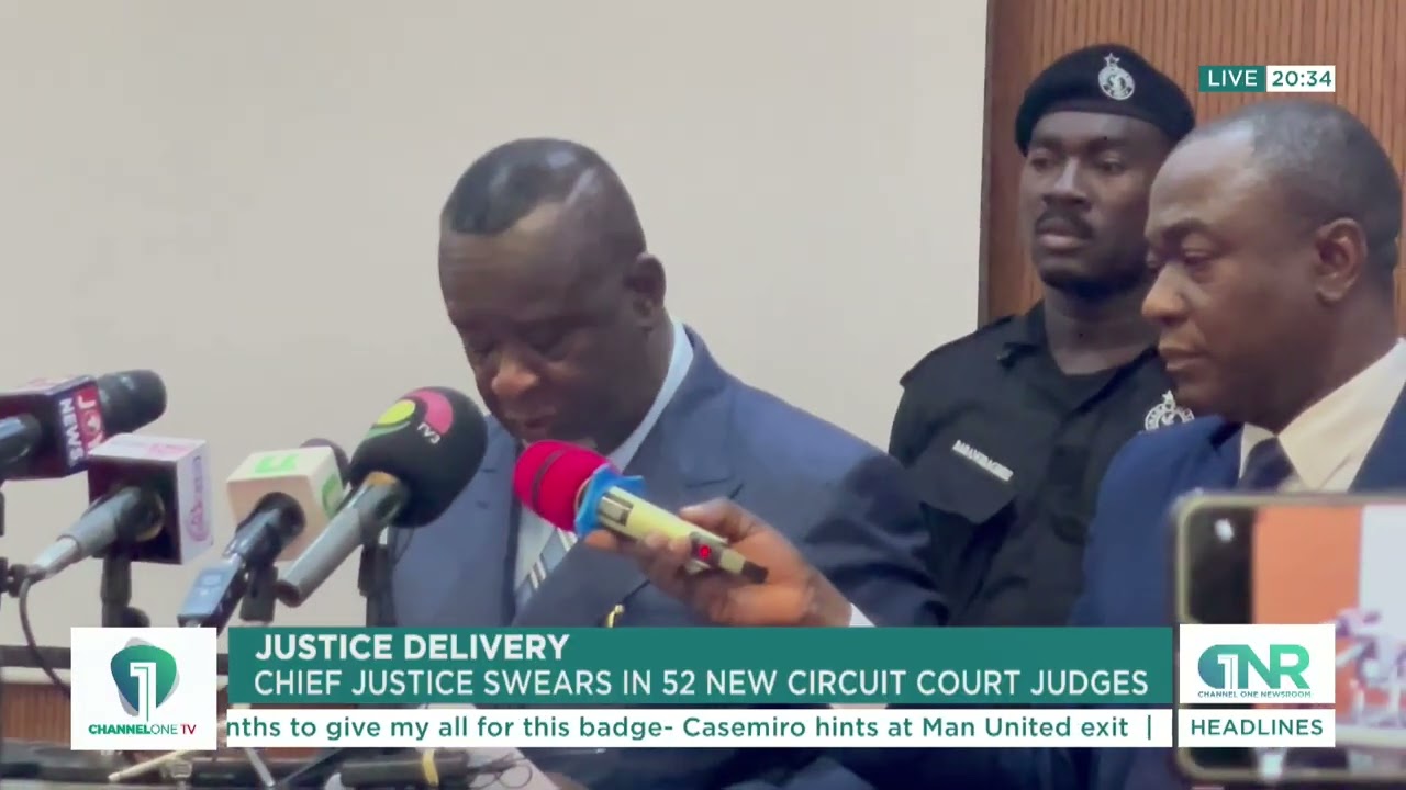 Chief Justice Swears in 52 New Circuit Court Judges in Ghana