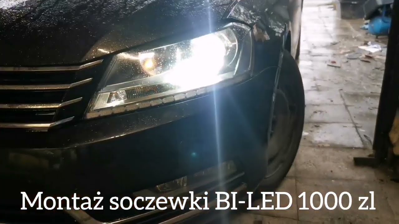 lampy VW Passat B7 + projektor Bi-LED + listwa LED