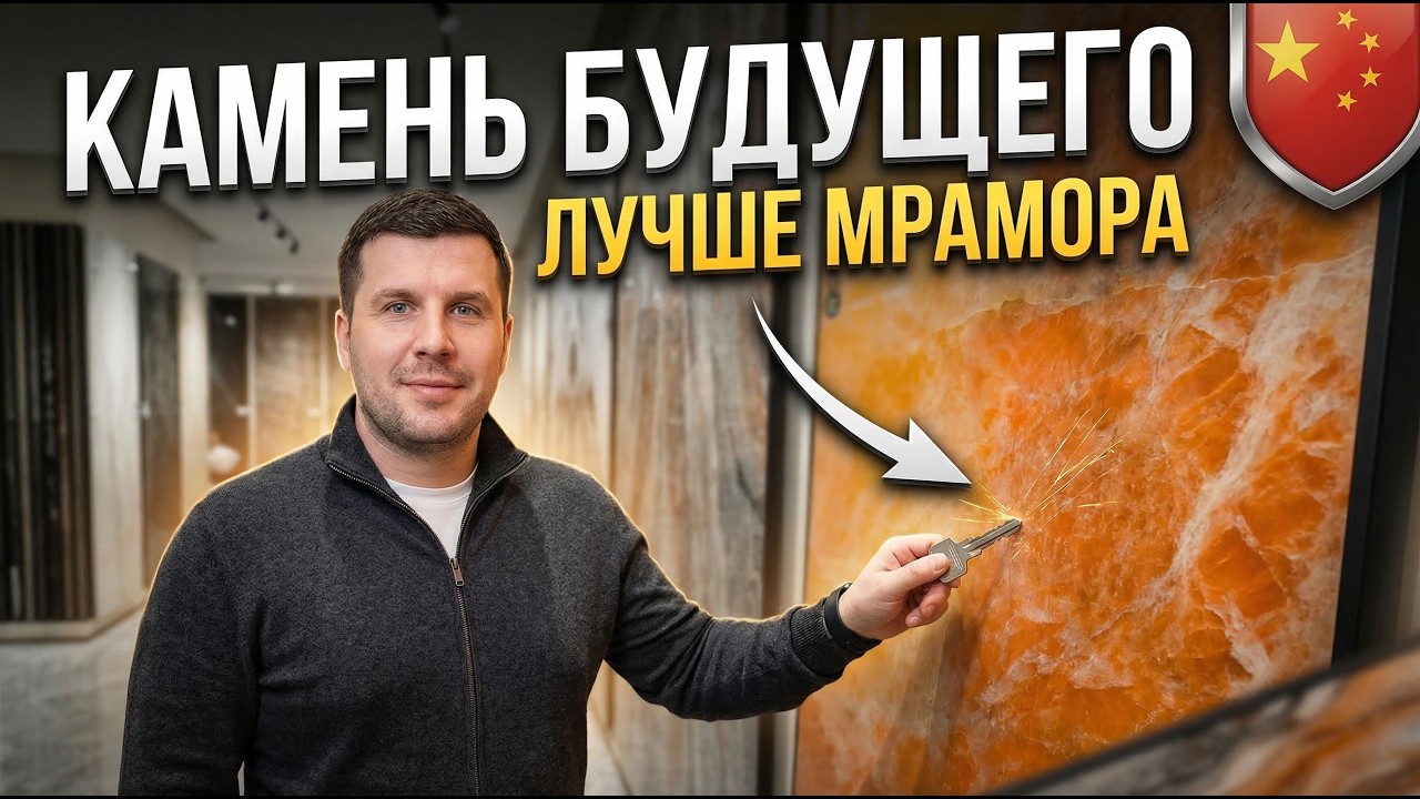 Спеченный камень из Китая: тест прочности и обзор самого большого шоурума камня в Фошань