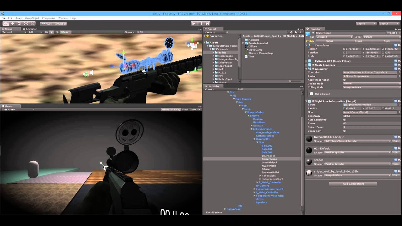 Unity 3D Fps Kit (BattleOfUnion Fps Kit)