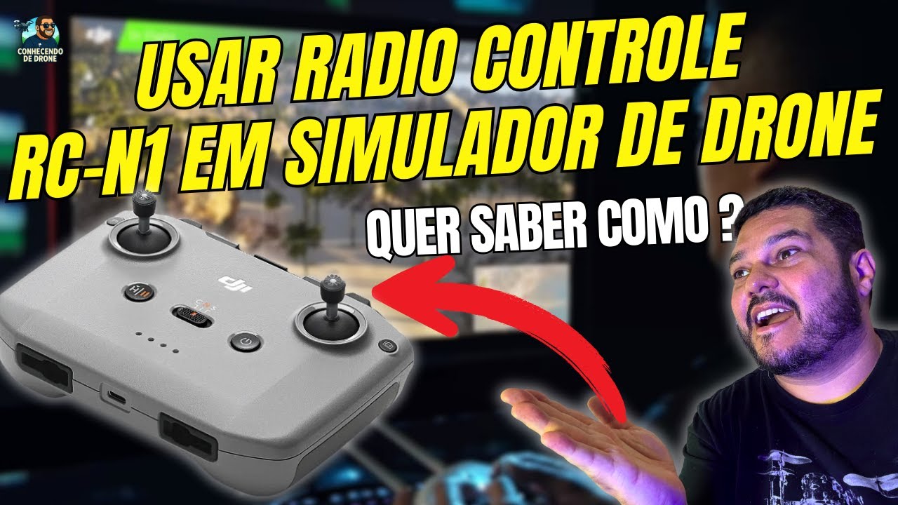 CONTROLE SIMULADOR DJI FLIGHT com o RC-N1 NO PC