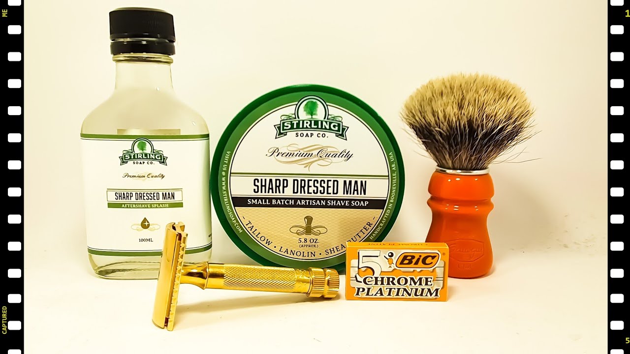 Merkur 34G - Stirling Sharp Dressed Man - Semogue Mistura Butterscotch