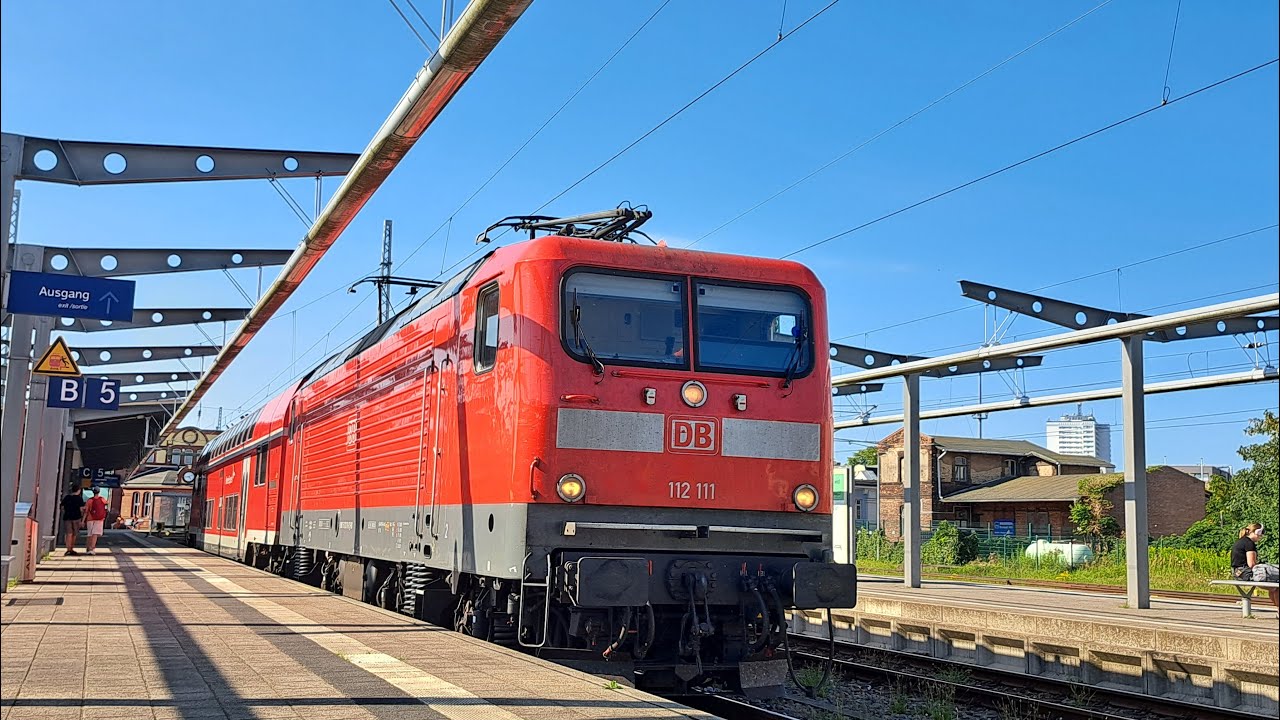 Rangierarbeiten auf dem Rostocker Hauptbahnhof am 30.07.2024