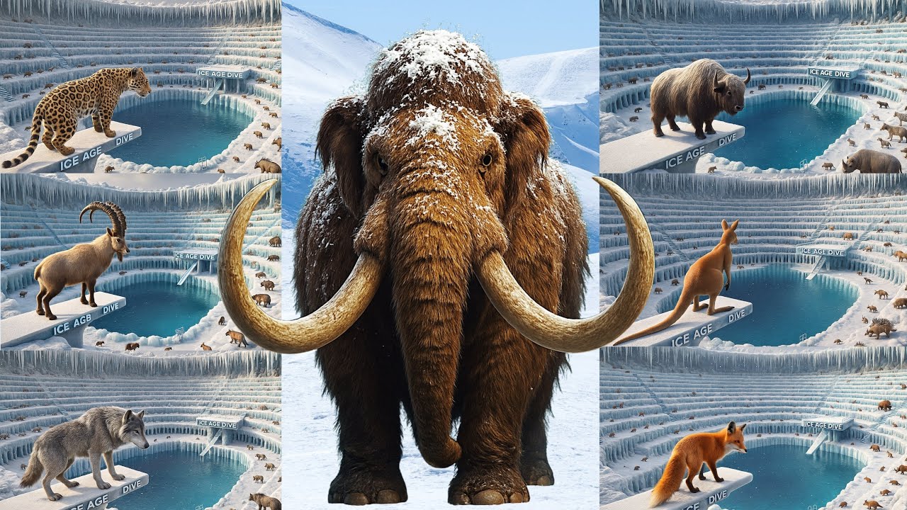 🏊&zwj;♂️❄️ ABC Ice Age Animal Swimmers Song 🎵 | Prehistoric Olympic Animals A&ndash;Z | Jumpy Jungle TV