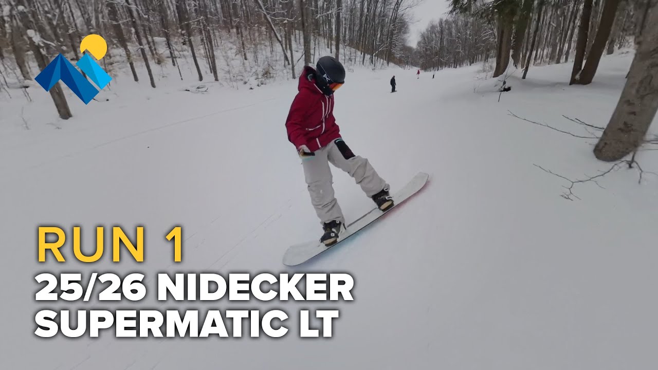 Run 1: 25/26 Nidecker Supermatic LT Snowboard Bindings