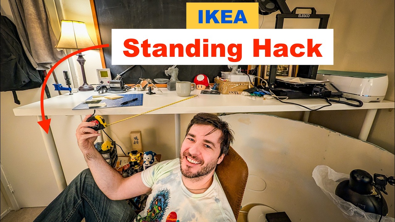 I 3D Printed a Fix for the World's Most Popular Table Leg - Ikea Standing Desk Hack