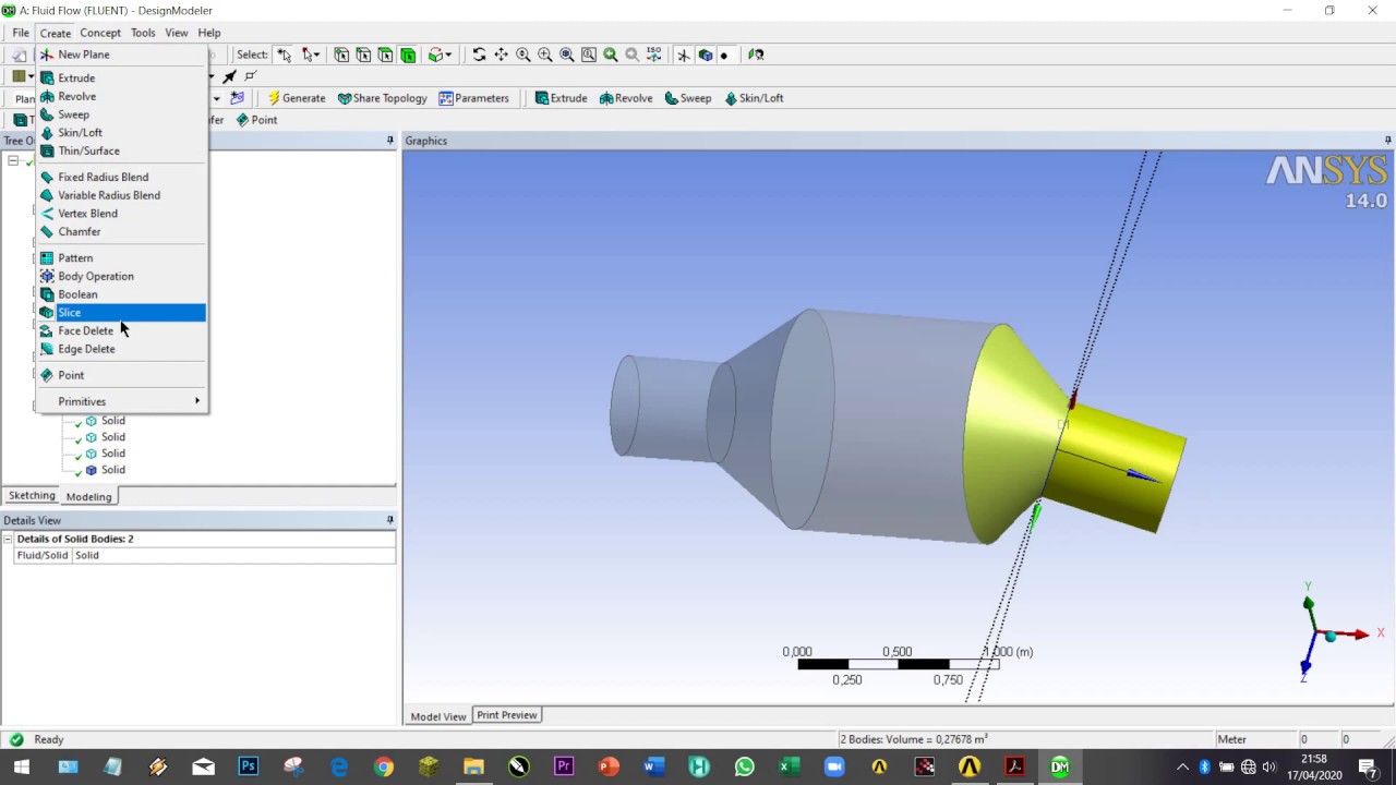 FLUENT ANSYS-CATALYTIC CONVERTER-PART 1/2 (GEOMETRY+MESHING)