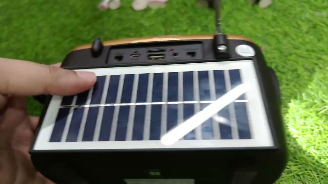 Solar Bluetooth bluetooth speaker with touch light and FM Radio - must for every home