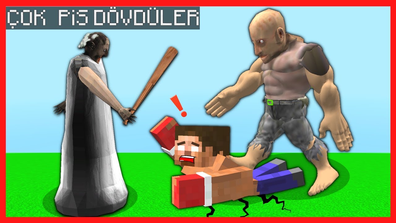 KORKUN&Ccedil; YARATIKLAR HEROBRİNE'I &Ccedil;OK PİS D&Ouml;VD&Uuml;LER! 😱 - Minecraft