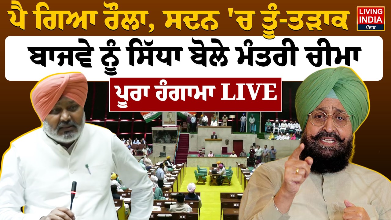 ਪੈ ਗਿਆ ਰੌਲਾ, ਸਦਨ 'ਚ ਤੂੰ-ਤੜਾਕ,Partap Bajwa ਨੂੰ ਸਿੱਧਾ ਬੋਲੇ ਮੰਤਰੀ Harpal Cheema | Punjab Budget Session