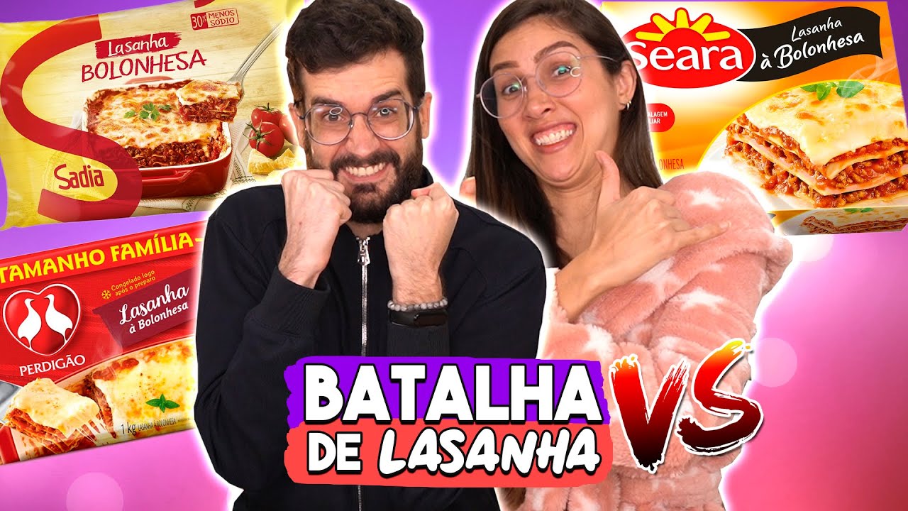 BATALHA de CONGELADOS | QUAL A MELHOR LASANHA à BOLONHESA? | PROVANDO COMIDAS