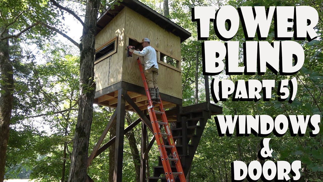 DIY HUNTING BLIND (Part 5) Windows & Door