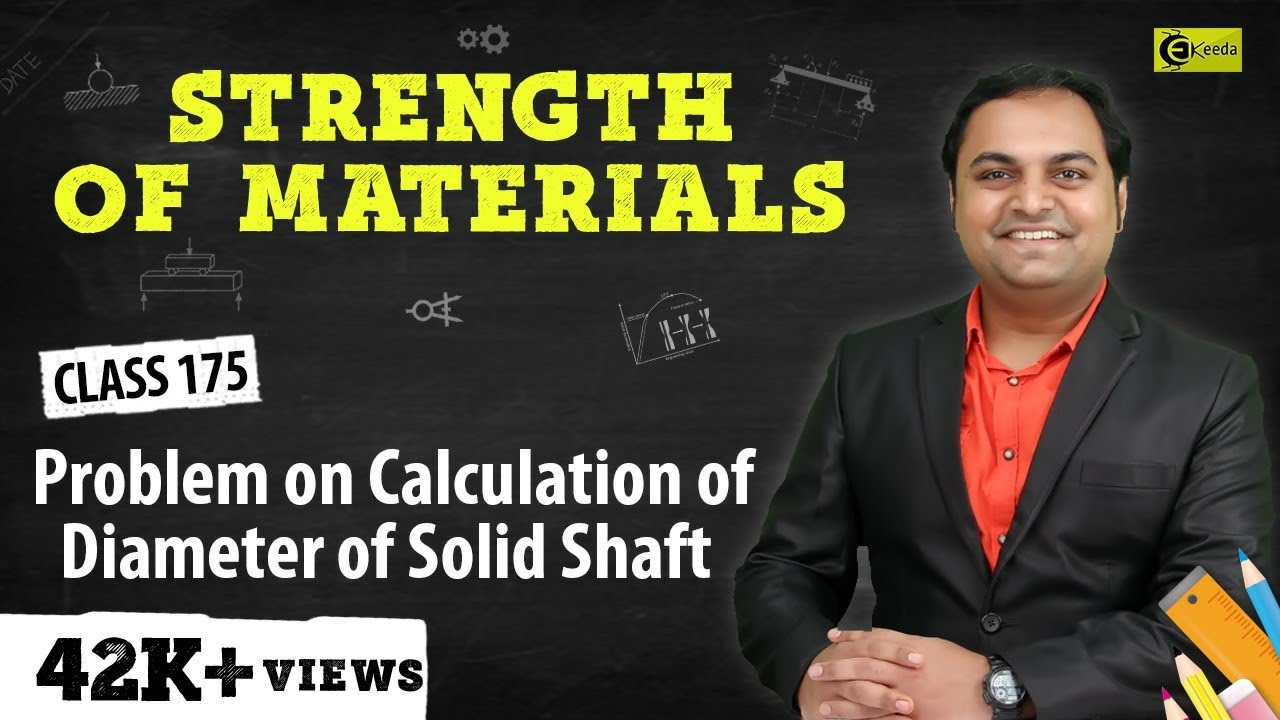 Problem on Calculation of Diameter of Solid Shaft - Torsion - Strength of Materials