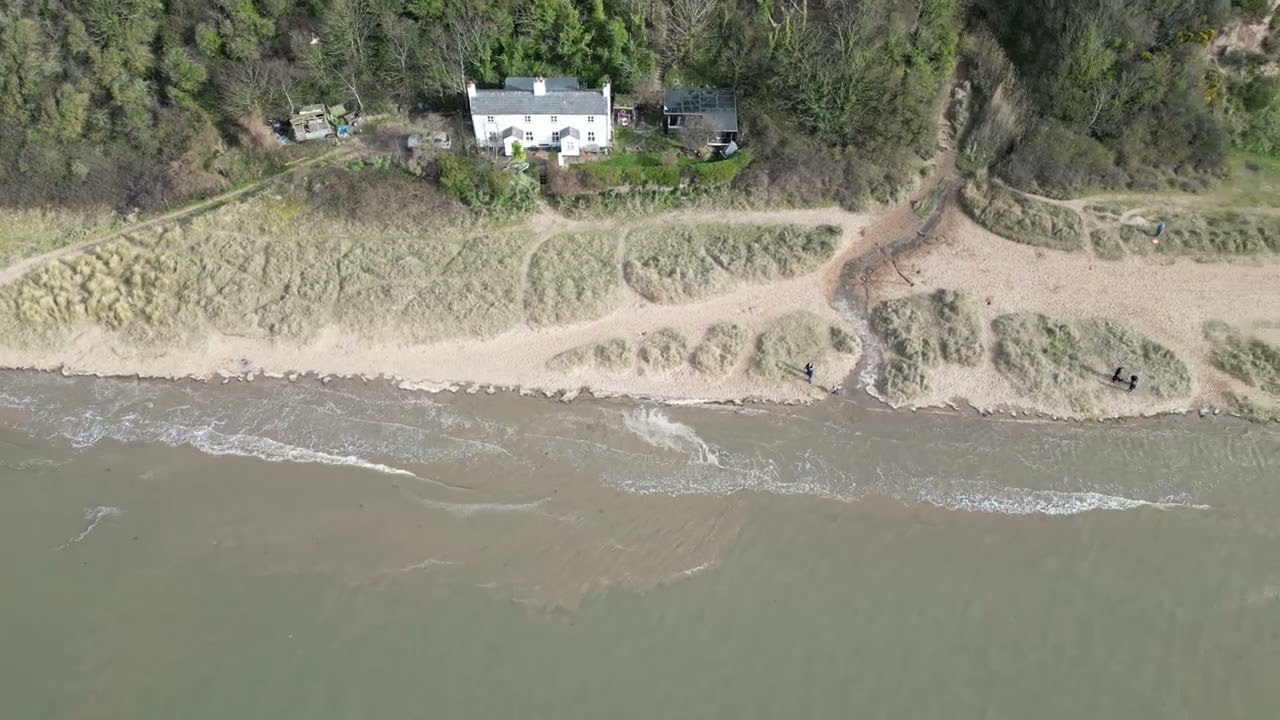 Thurstaston Beach Wirral 4K February 2023