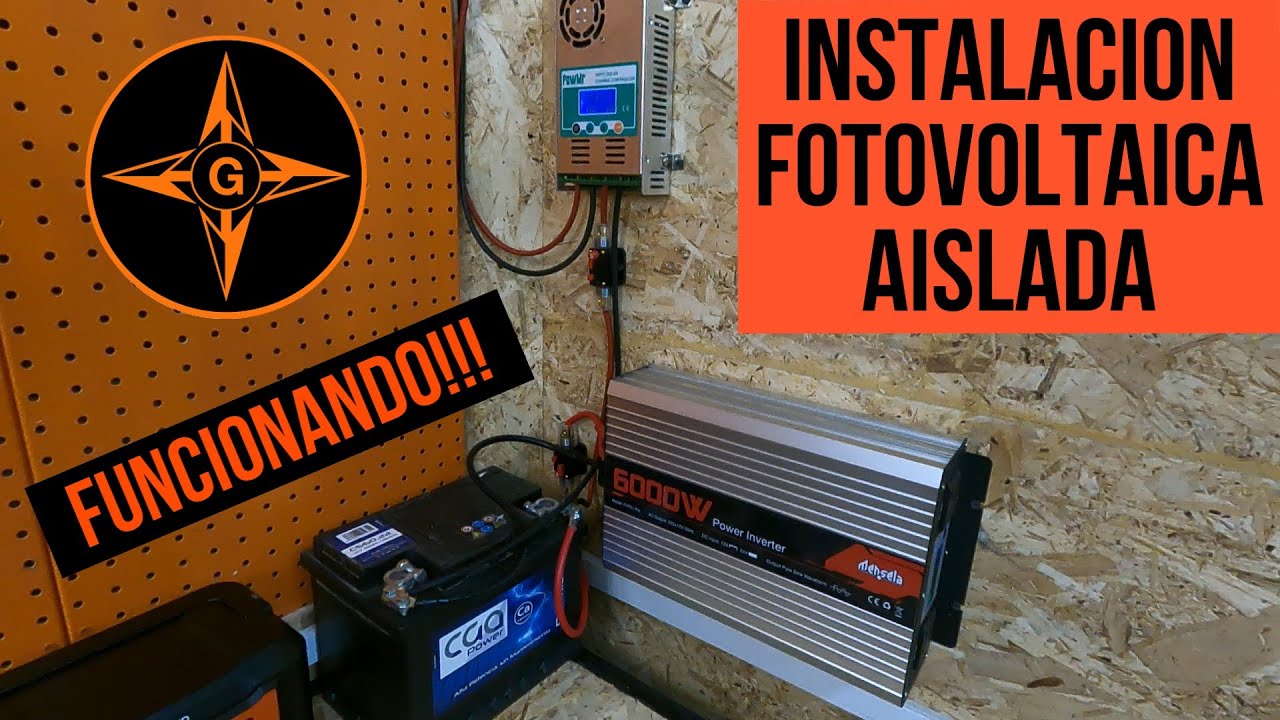 Instalación solar FOTOVOLTAICA AISLADA para COMBATIR la CRISIS ENERGÉTICA / GINESSOT