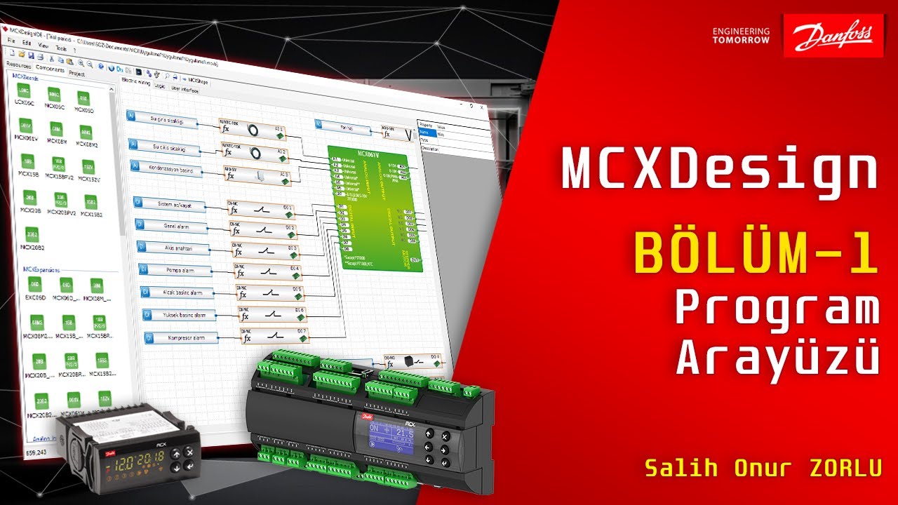 Danfoss MCXDesign: Kısa Eğitim 1 - Program Arayüzü