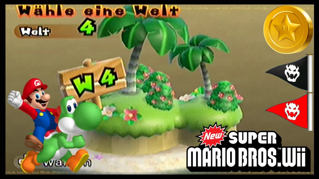 New Super Mario Bros. Wii /4 Welt 4 +Sternenmünzen +Geheimwege