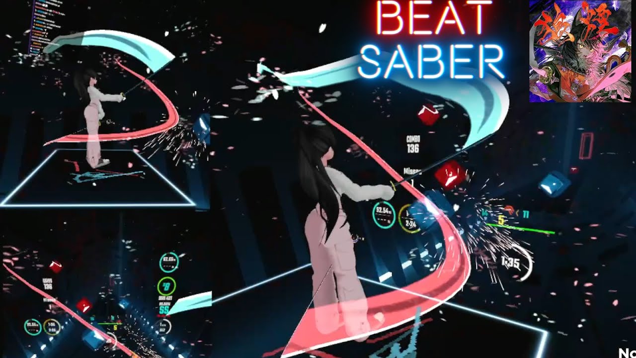 【ビートセイバー】狼煙 - 大神ミオ (Expert＋) ／ Mapper Ada510