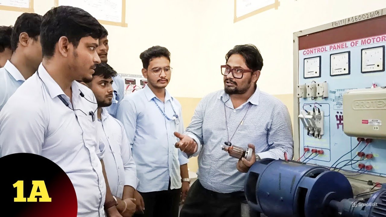 Identify Different Parts Of DC Generator | Electrician 2nd Year Practical On DC Generator 