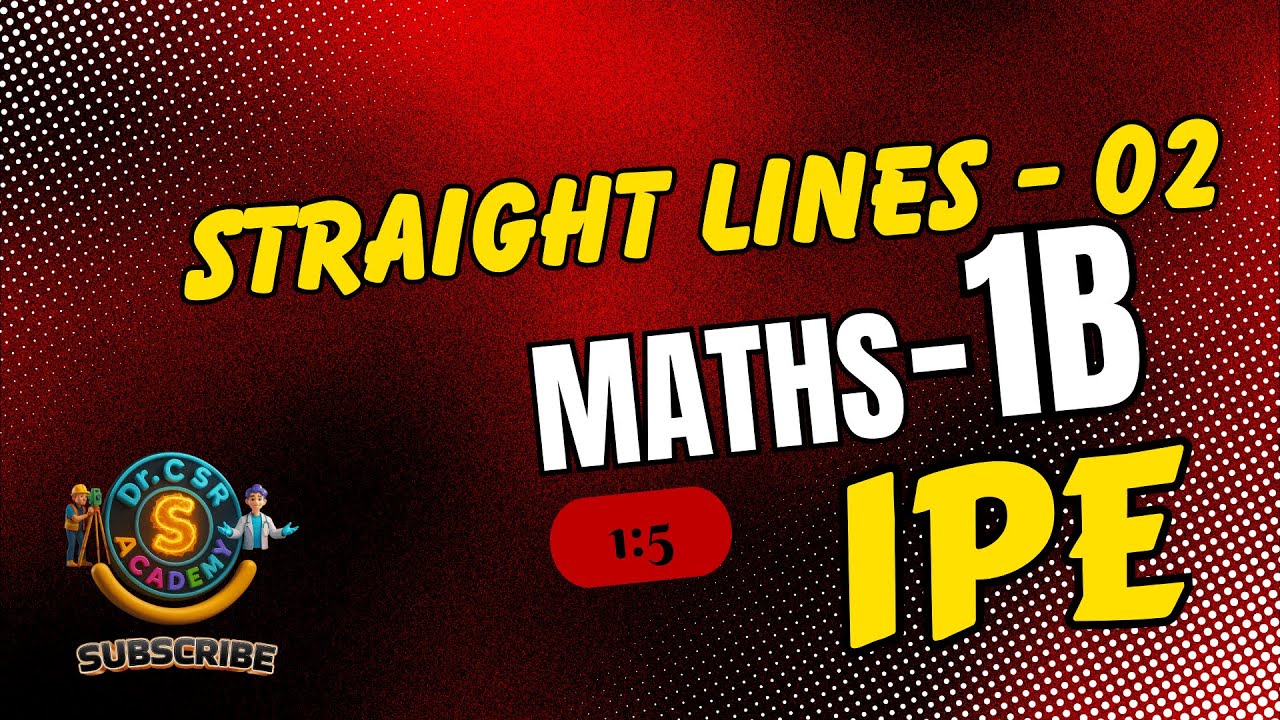 Master Maths 1B 💡 Complete Classes with Problem Solving | Dr CSR Academy