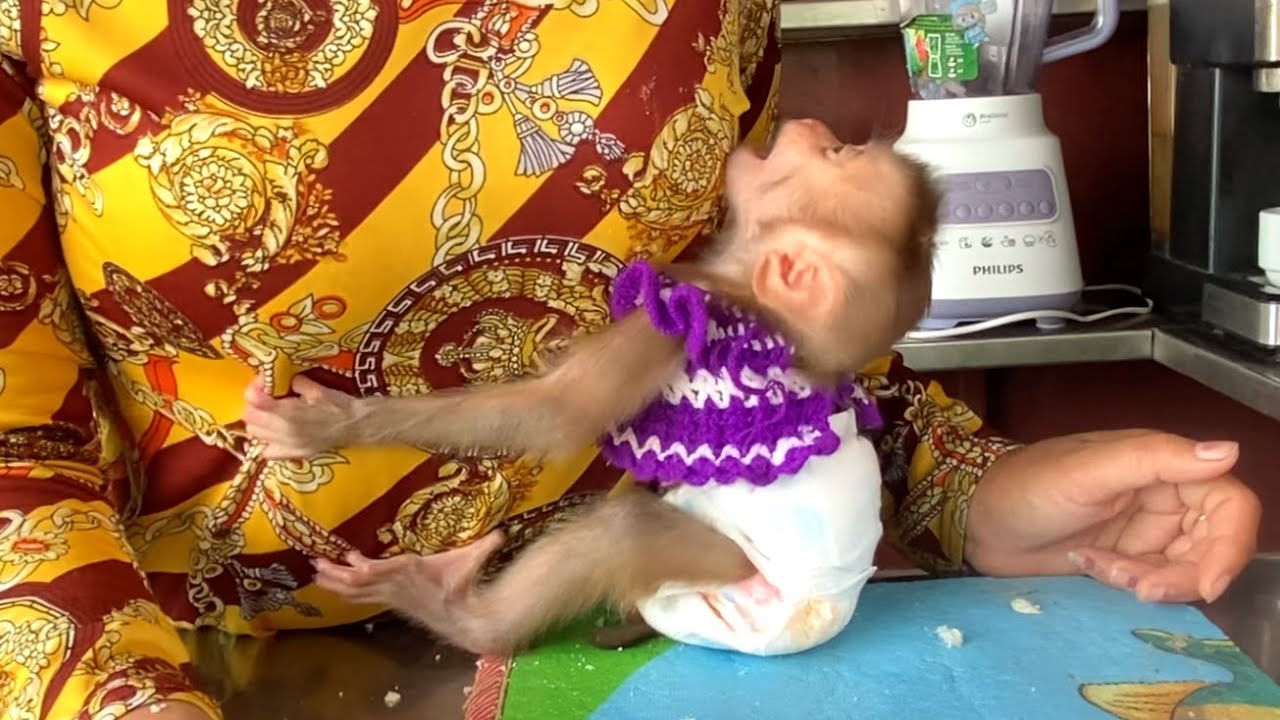 Oh God !! The Beautiful Baby LIORA Hugged  And Asked Her Mom To Drink Milk  Instead Of Cake