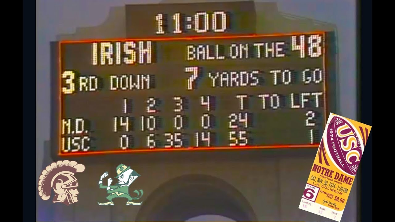 Football Classics - USC vs. Notre Dame 1974