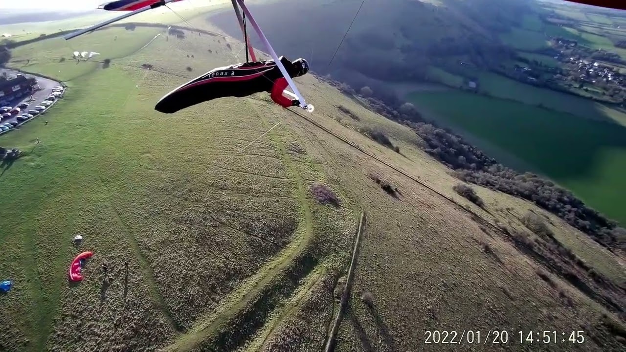 Hang Gliding Devil's Dyke 20 Jan 2022
