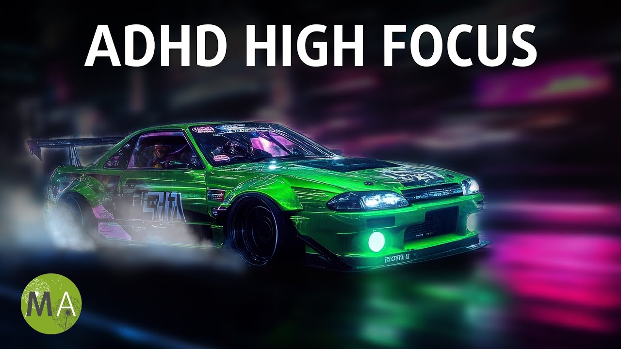 ADHD High Focus Support - Neon Drift Phonk Mix with Isochronic Tones