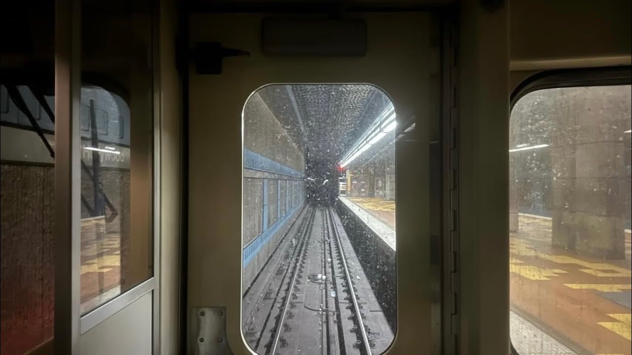 Metro Red Line Cab view From North Hollywood To Union Station . Clear Window (1080P 60)