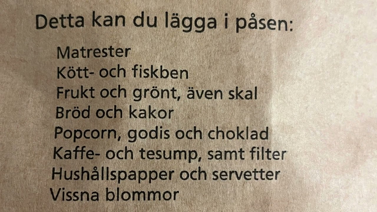 HKK - sopsortering