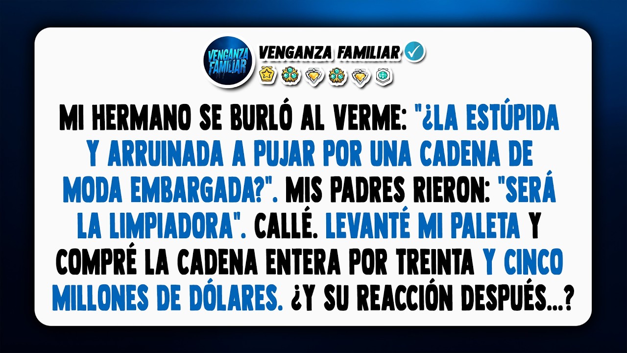 Mi hermano se burló en la subasta, así que compré la cadena de moda. Su reacción después…